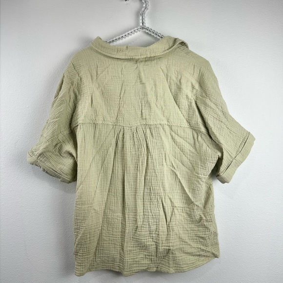 C&C California Double Gauze Camp Shirt Green Size Large - Picture 4 of 4